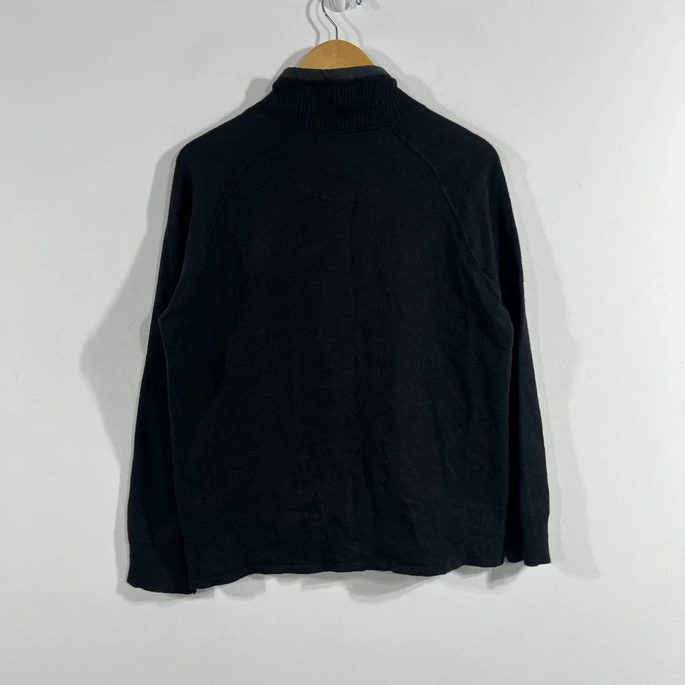 The North Face Gorpcore 1/4 Zip Wool Blend Sweater Black Mens XL Outdoors